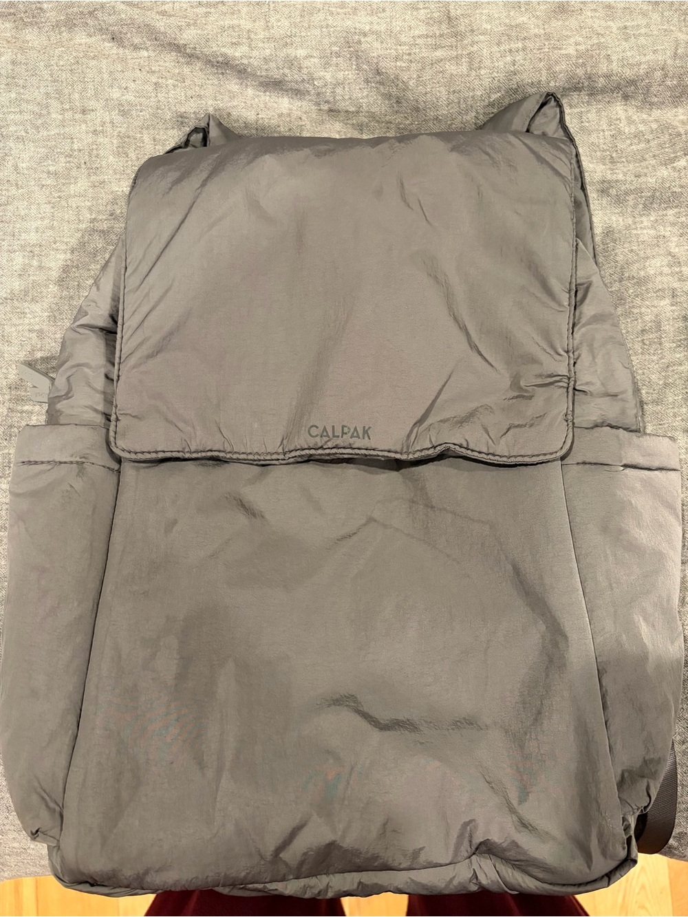 Calpak Gray Diaper Backpack